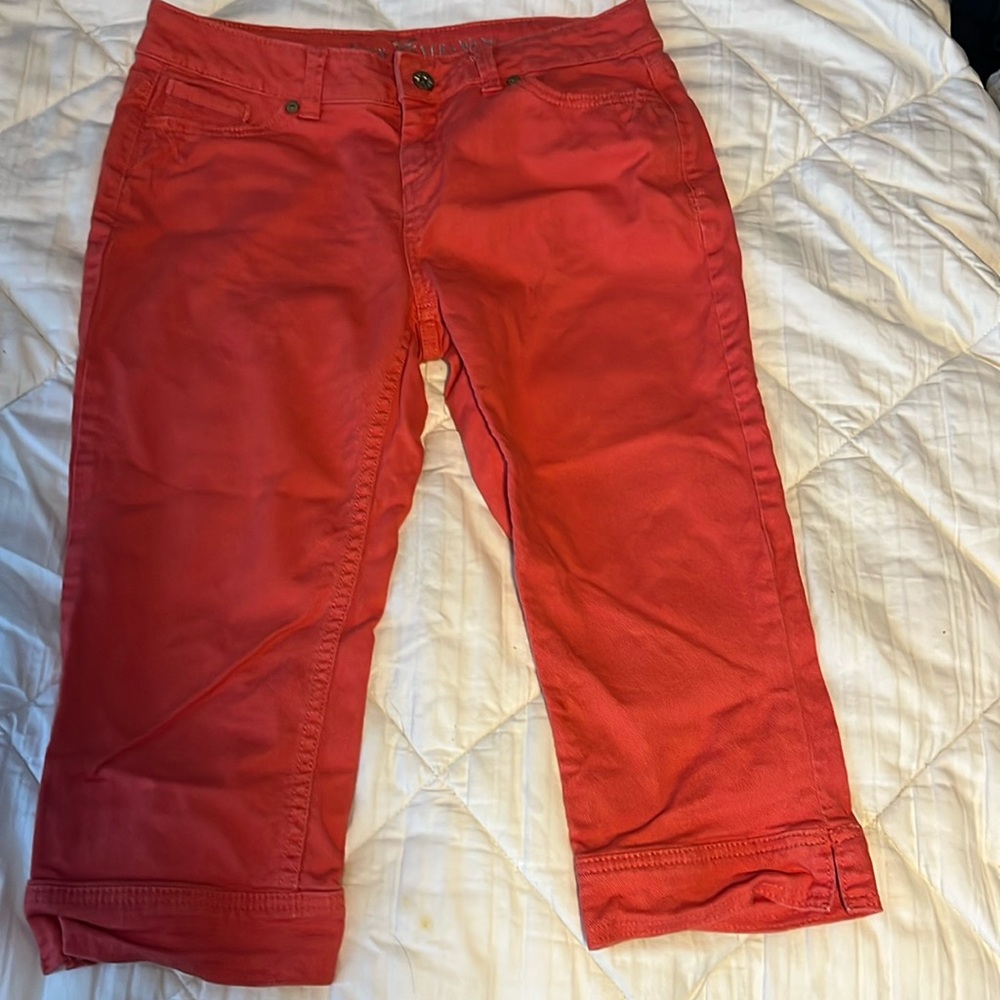 Women’s Simply Vera Vera Wang Burnt Orange Capri Pants 8P